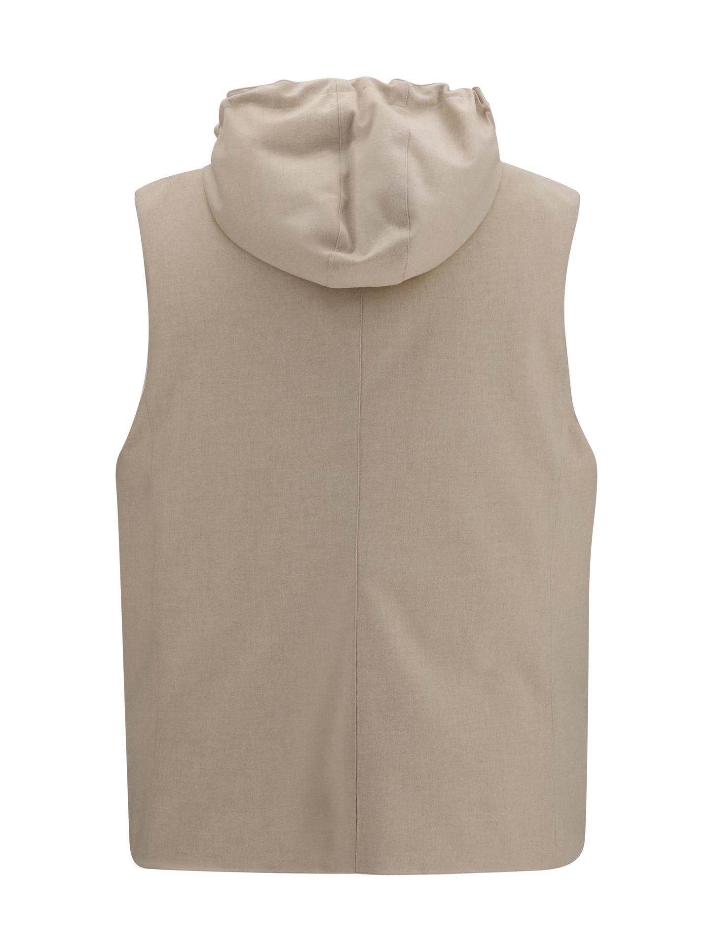 Wool Down Vest Sand/Panama