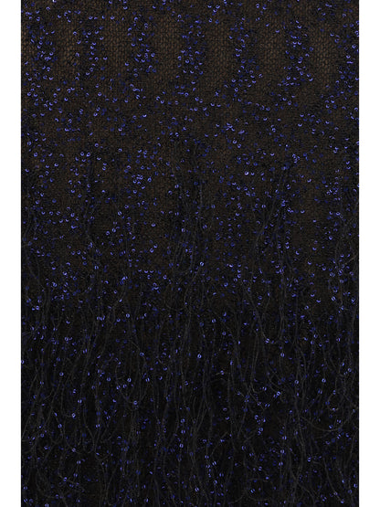 Dress Sequin-Knit Blue