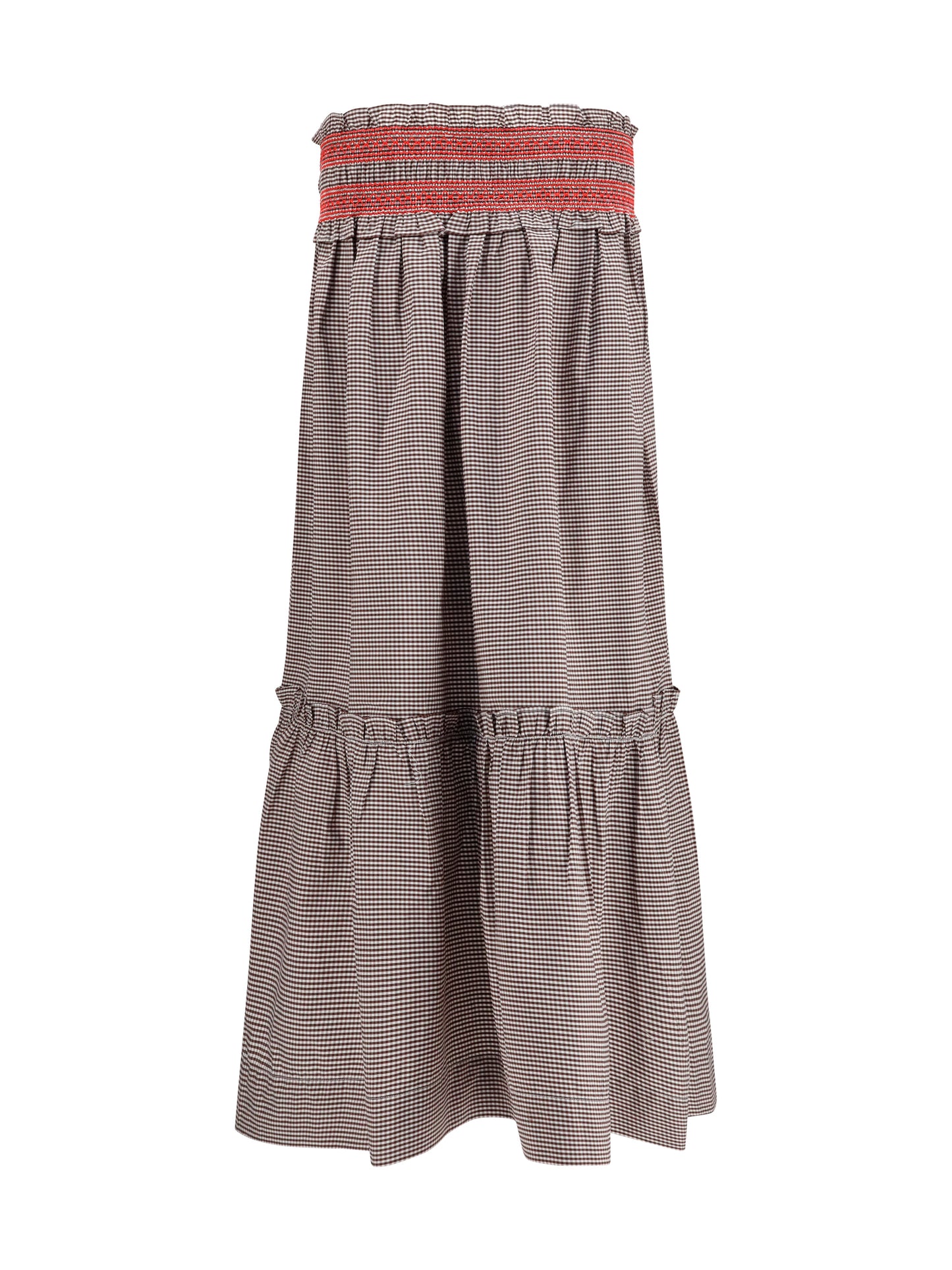Skirt, Checked Cotton
