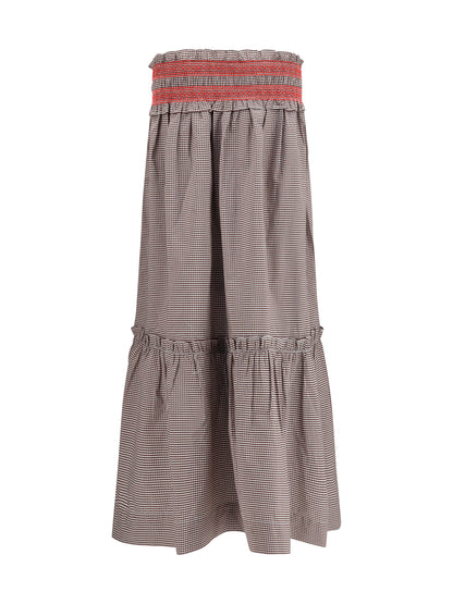 Skirt, Checked Cotton