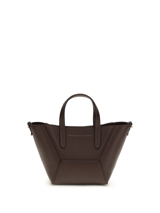 Leather Handbag Burgundy