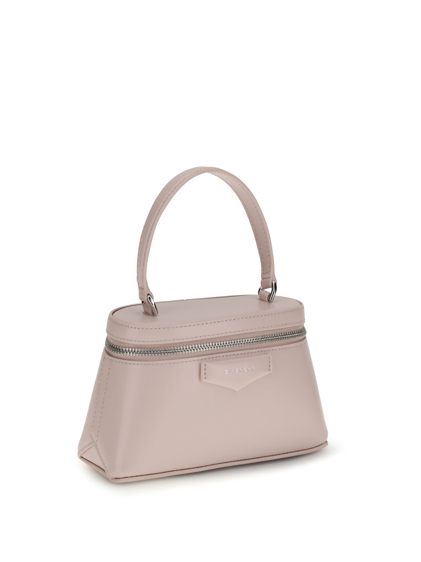 Leather Handbag Antigona Baby Pink
