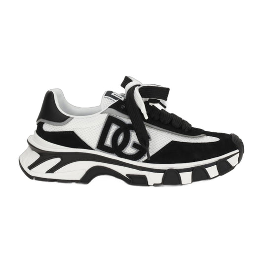 Sneakers Leather and Mesh White/Black