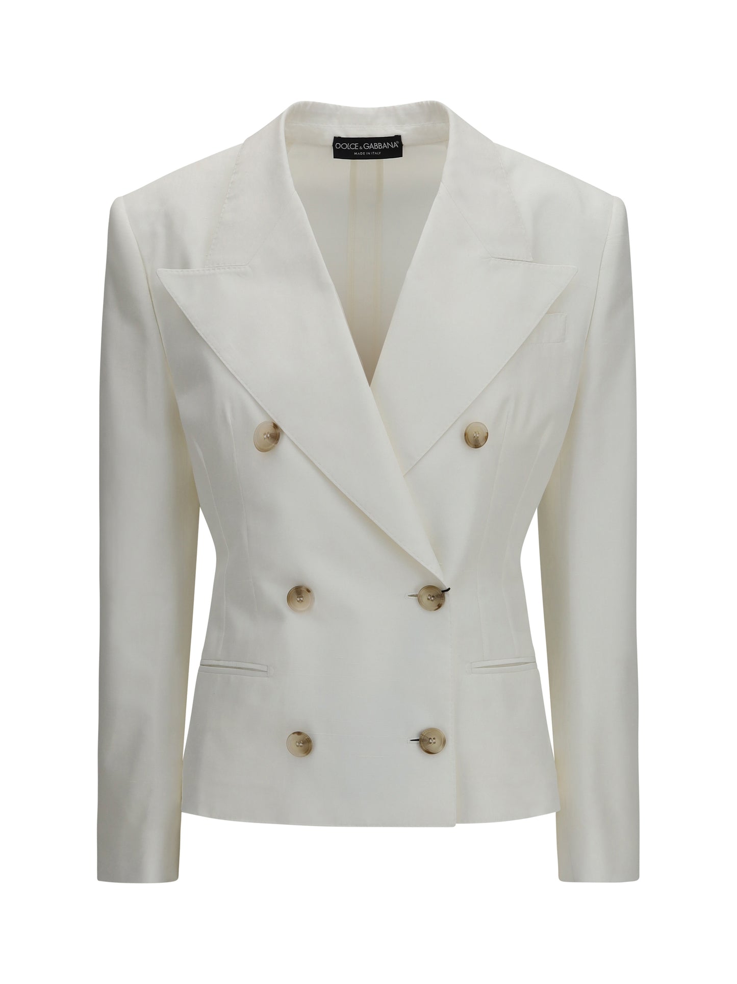 Double-Breasted Blazer Optical White