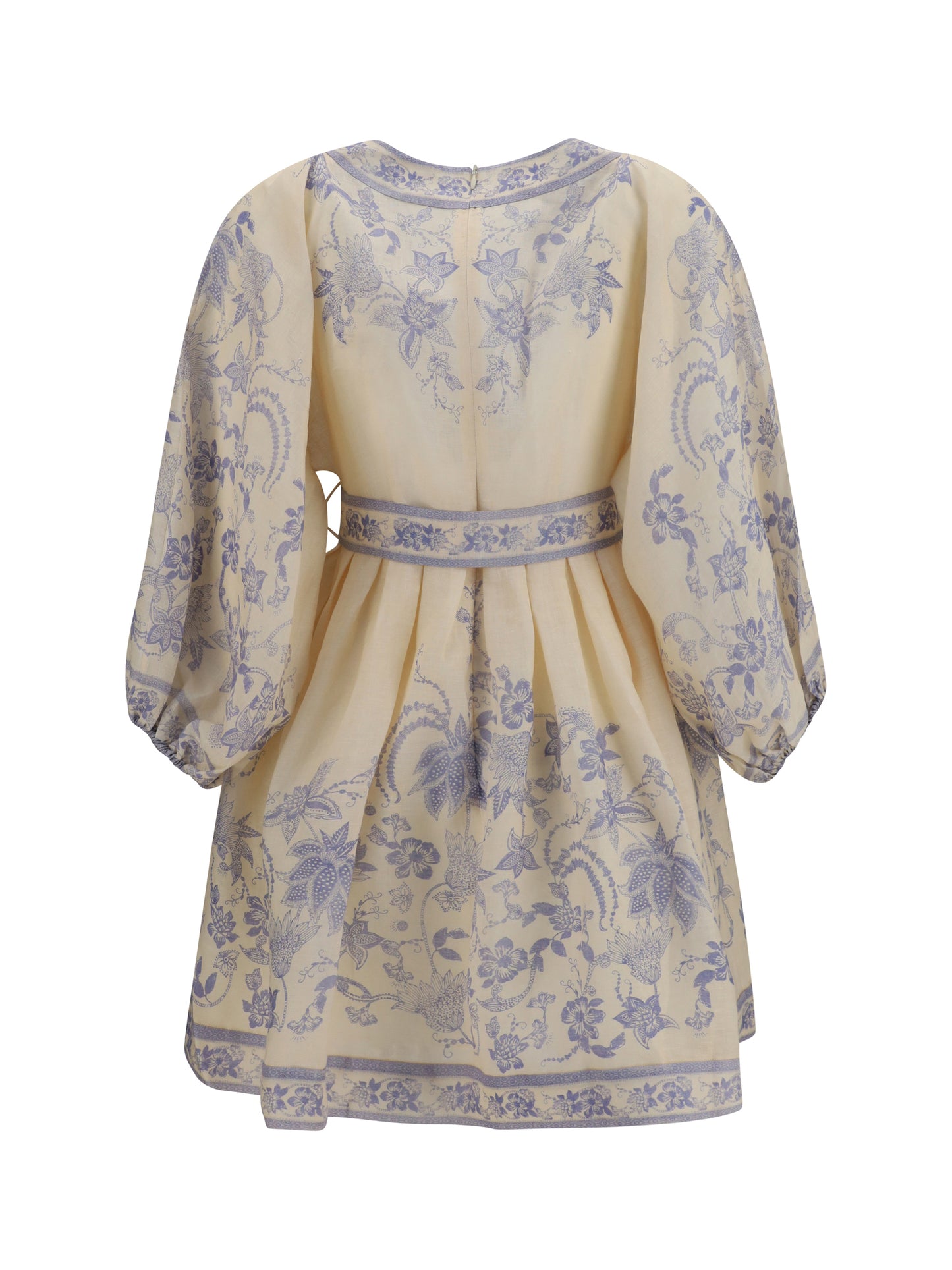 Mini Dress Indra Plunge Cream Lilac