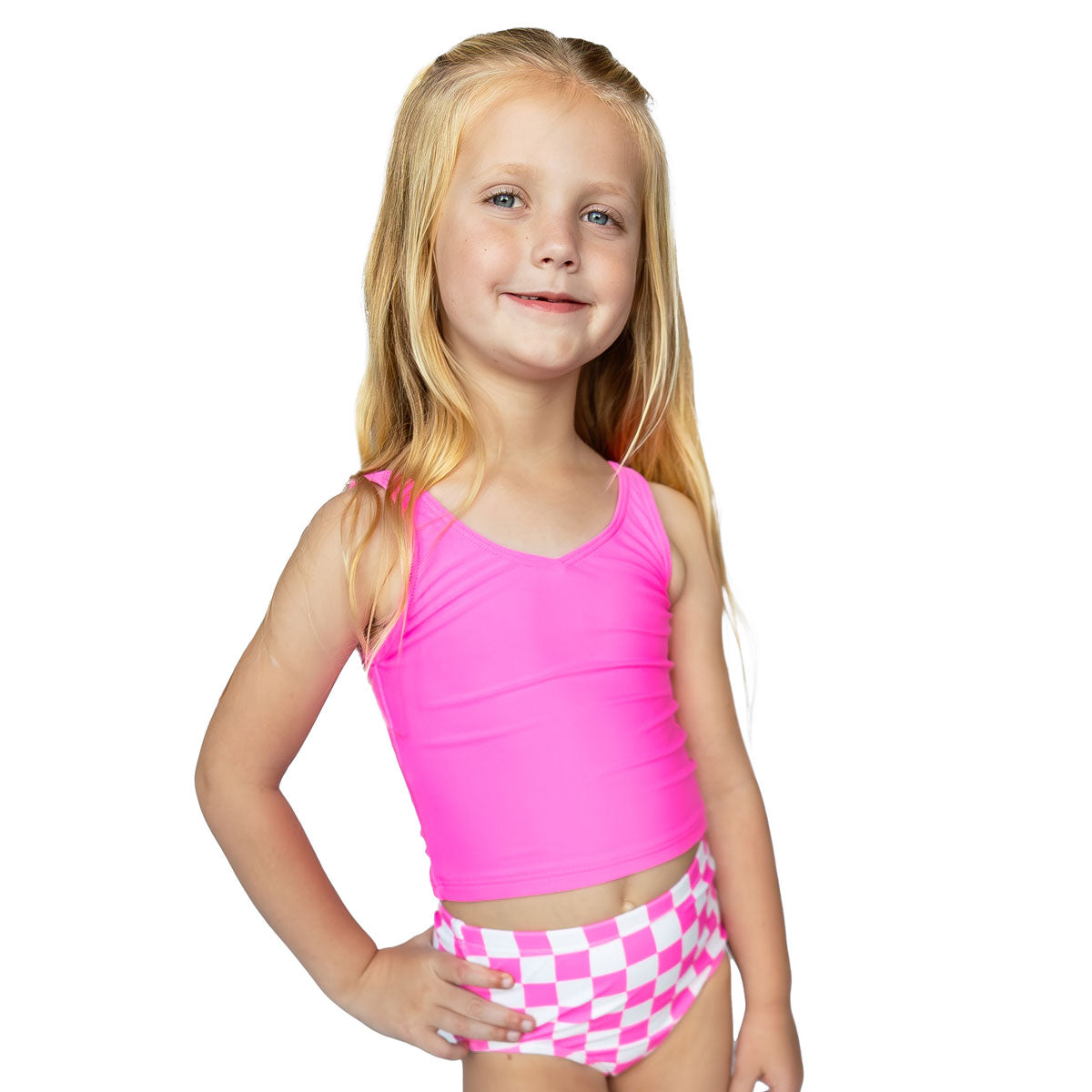 V Neck Tankini Top (Girls)