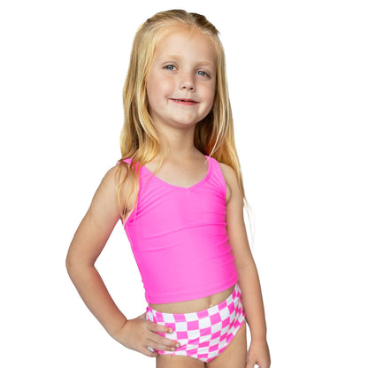 V Neck Tankini Top (Girls)