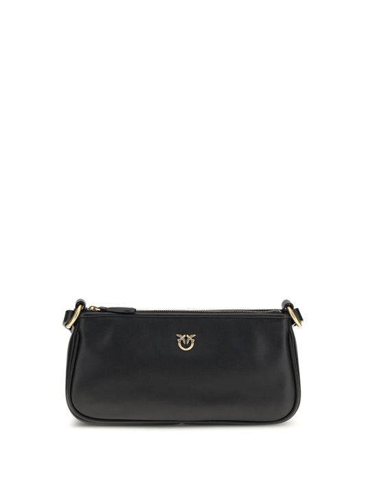 Shoulder Bag Mini Half Moon Black/Antique Gold