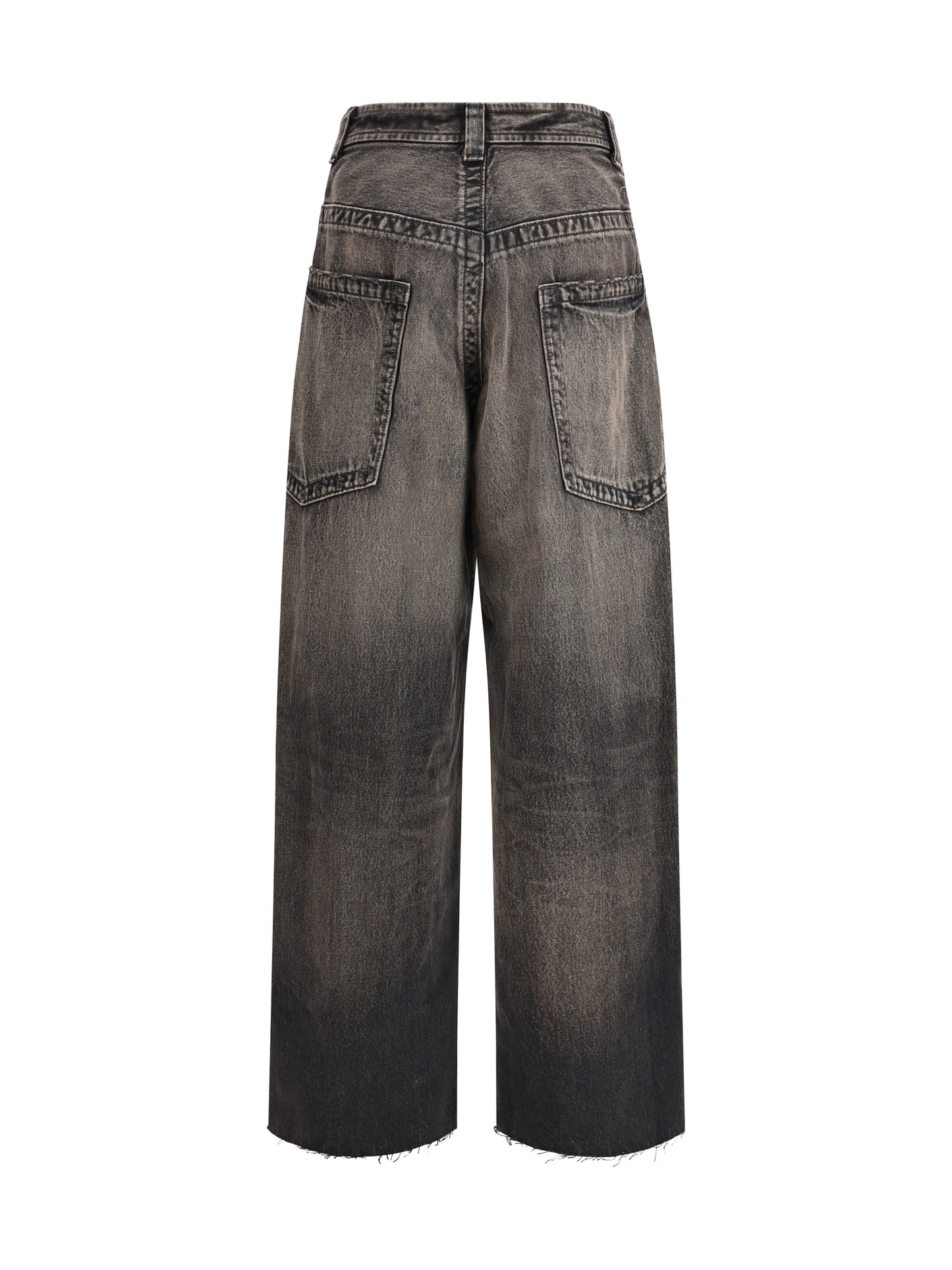 Wide Denim Jeans 'Amateur Sewn Like' Black