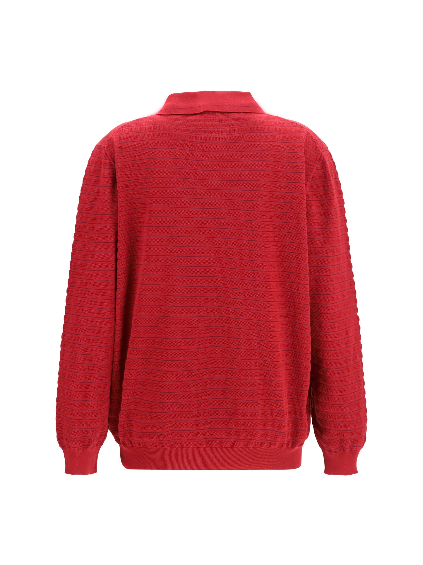 Cotton V-Neck Sweater Amaranth