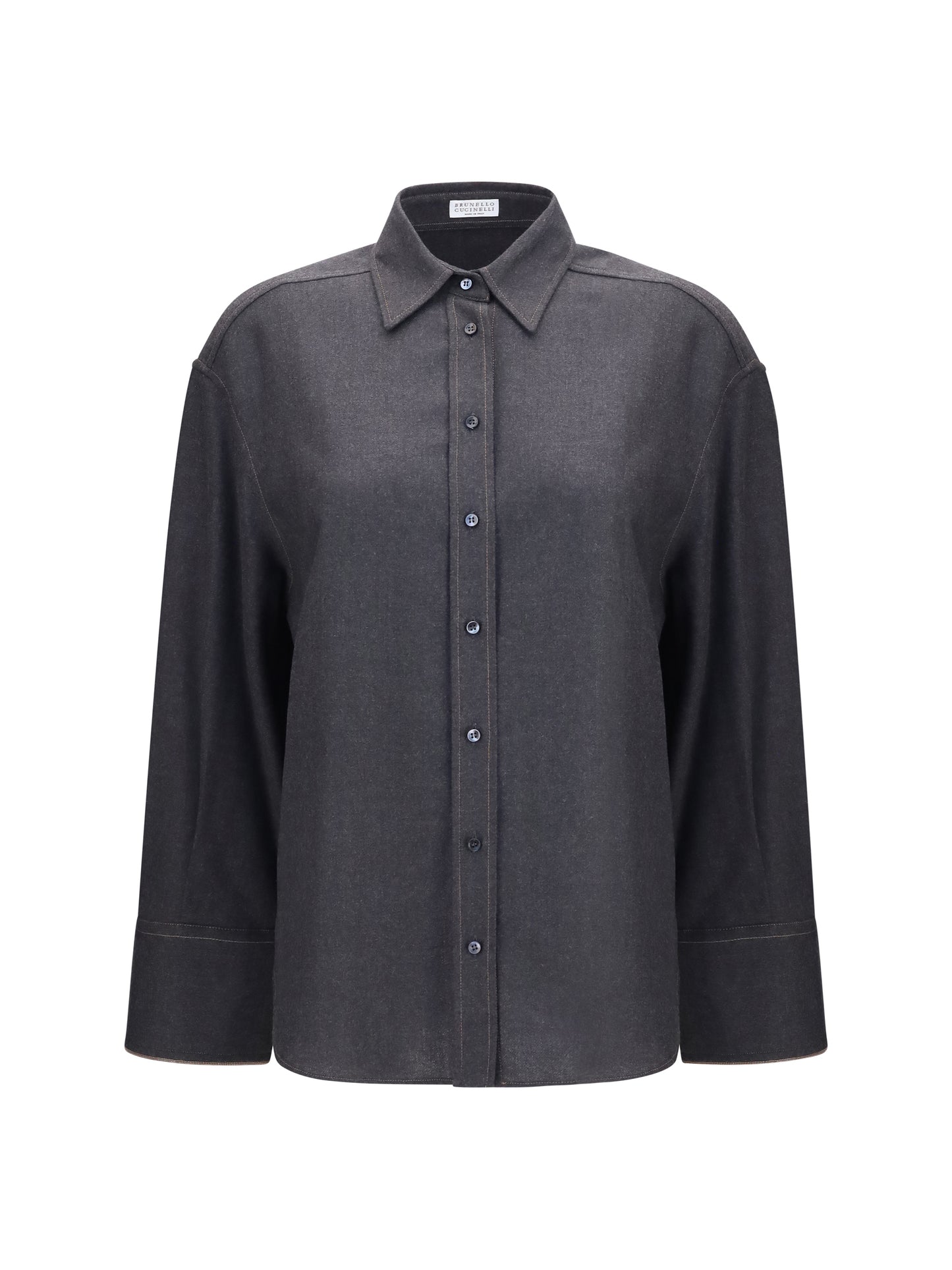 Shirt Virgin Wool Anthracite