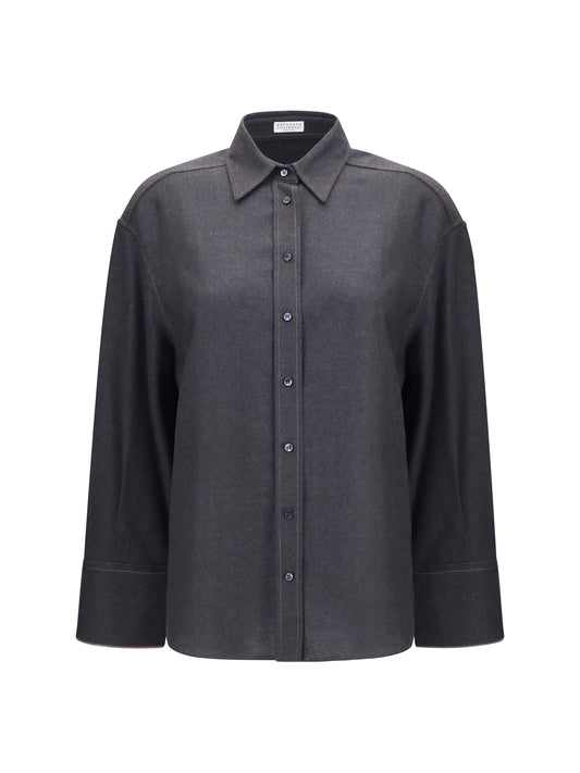 Shirt Virgin Wool Anthracite