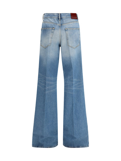 Flare Jeans Blue Denim