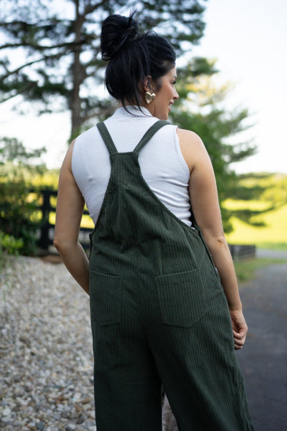 Threaded Pear Reya Pocketed Loose Fit Corduroy Overall