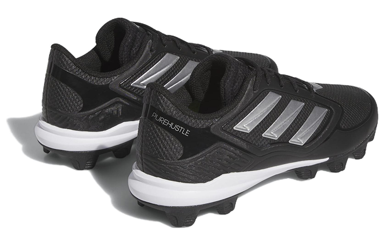 [ig7138] Womens adidas Purehustle 3 Md 'core Black Silver Metallic'