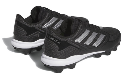 [ig7138] Womens adidas Purehustle 3 Md 'core Black Silver Metallic'
