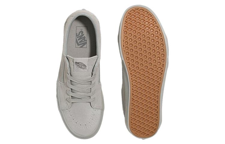 [vn0009qrgry] Mens Vans Sk8-low Mono Suede Grey - Turtle Dove/black Suede/canvas