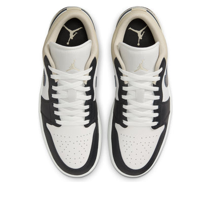 [553558-153] Mens Air Jordan Retro 1 Low 'black Toe Rattan'