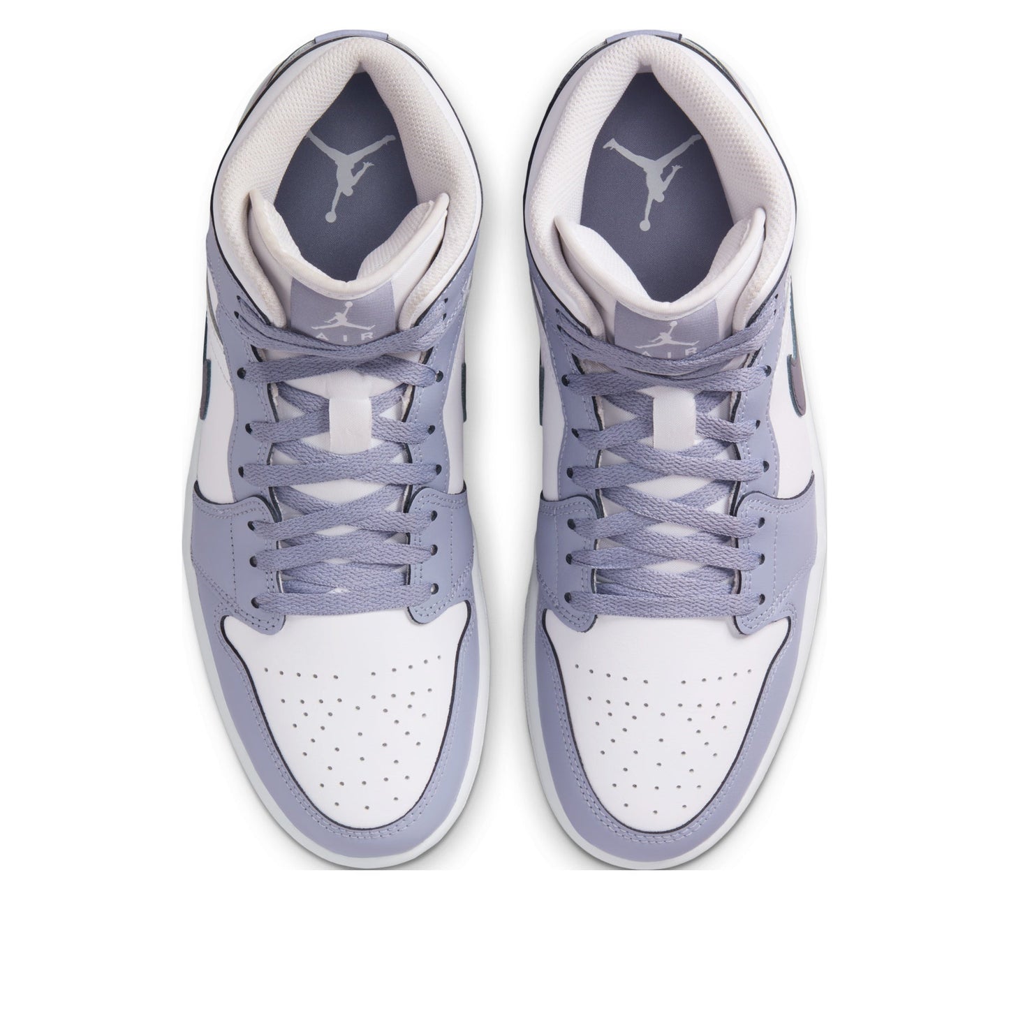 [DQ8426-145] MENS AIR JORDAN RETRO 1 MID 'WHITE INDIGO HAZE'