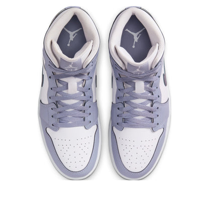 [DQ8426-145] MENS AIR JORDAN RETRO 1 MID 'WHITE INDIGO HAZE'