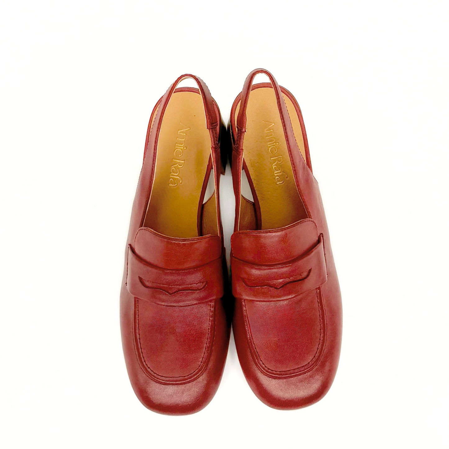 Glasgow Slingback Mules - Red