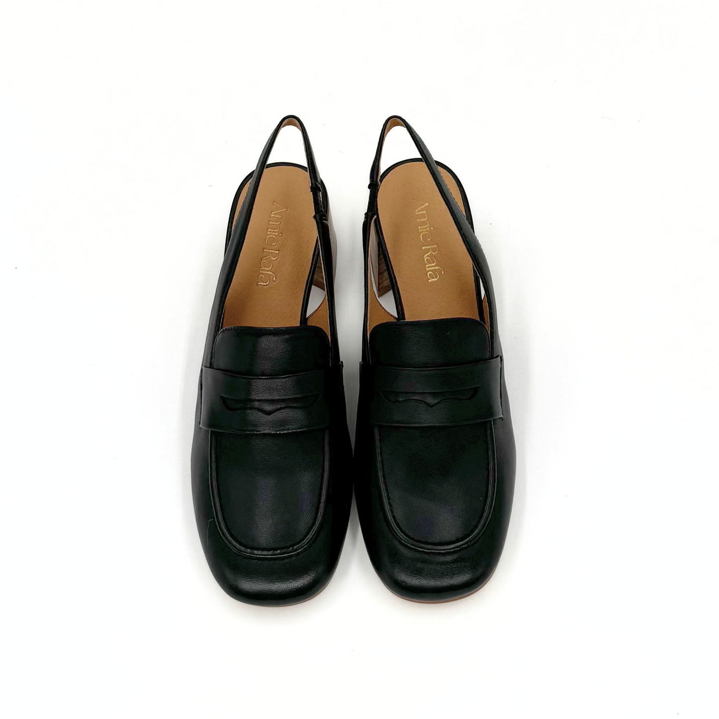 Glasgow Slingback Mules - Black