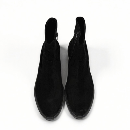 Flacco Suede Booties - Black