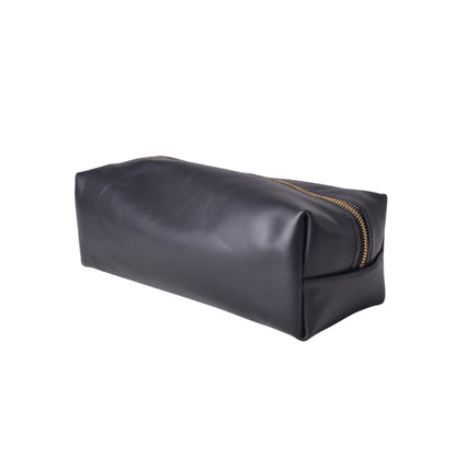 Mens Dopp Kit | Black Leather