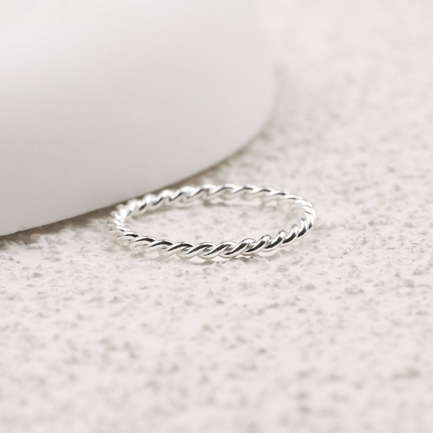 Mint & Lily Dainty Braided Stacking Ring