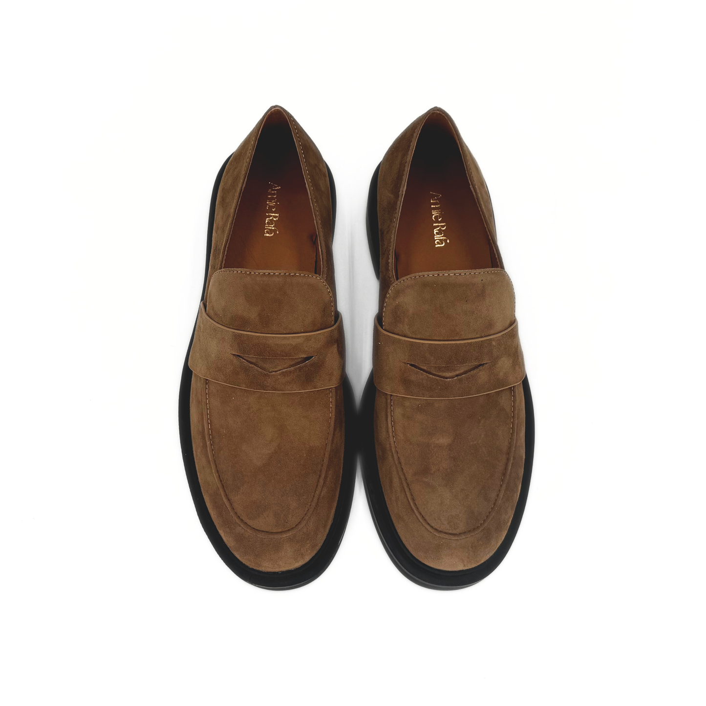 Drew Suede Loafers - Brown