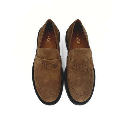 Drew Suede Loafers - Brown