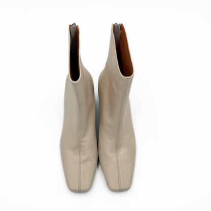 Harlow Leather Bootie - Off White