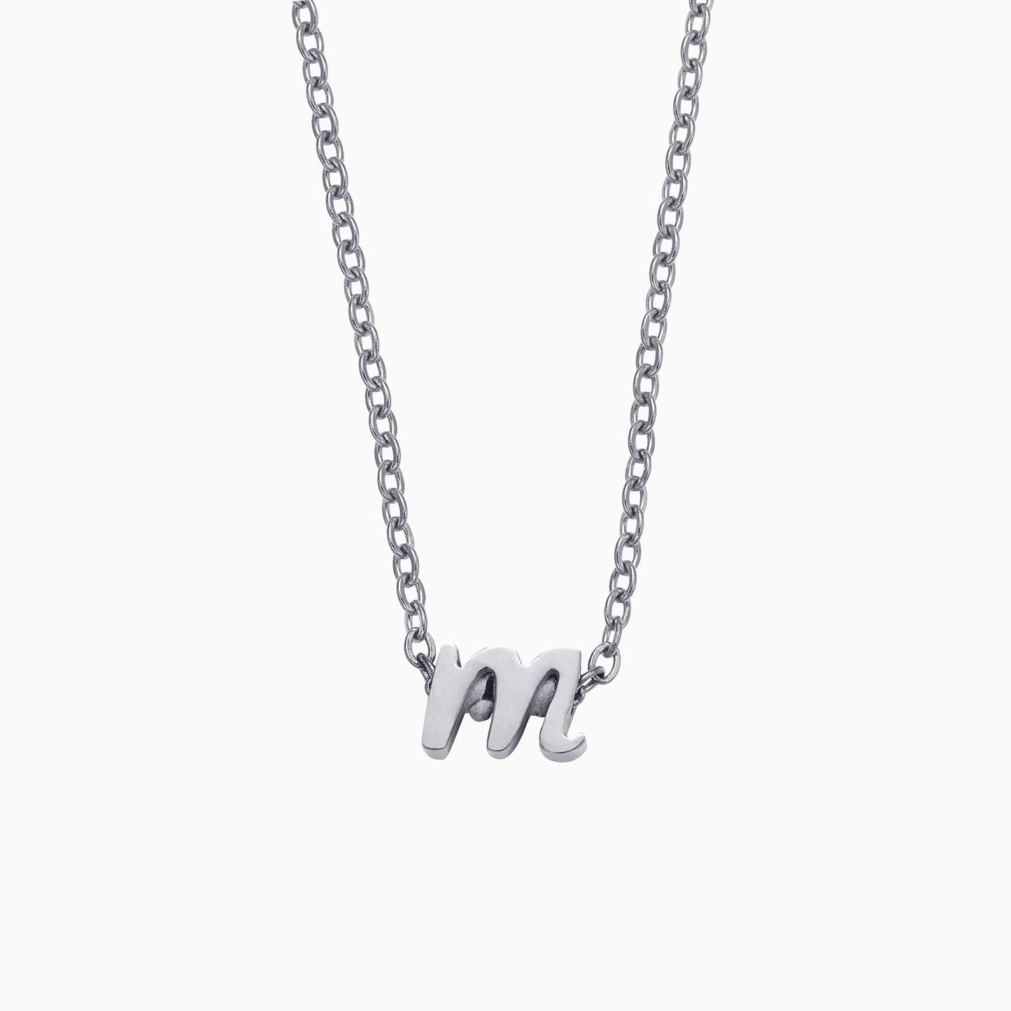 Mint & Lily Tiny Script Initial Necklace