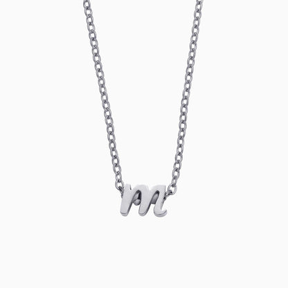 Mint & Lily Tiny Script Initial Necklace