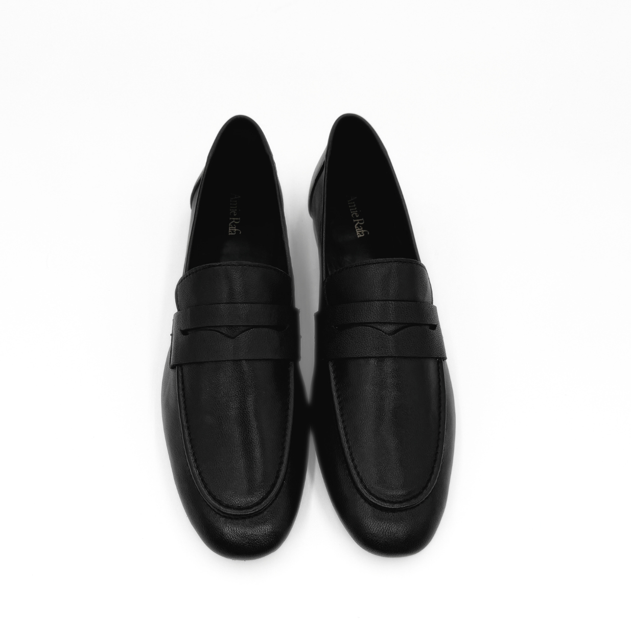 The Tennis Leather Loafer - Black