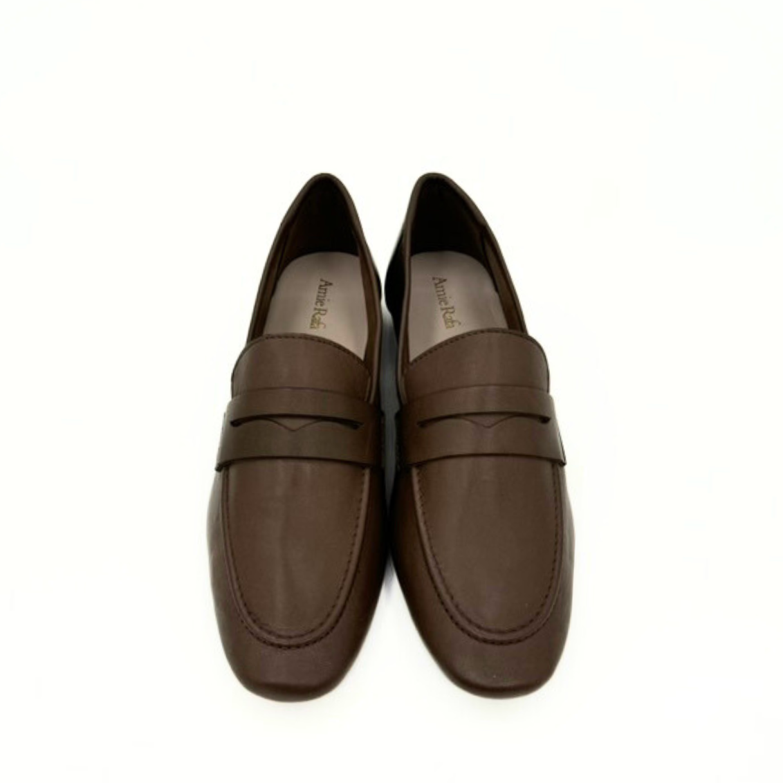 The Tennis Leather Loafer - Brown