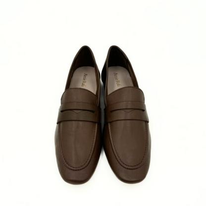 The Tennis Leather Loafer - Brown