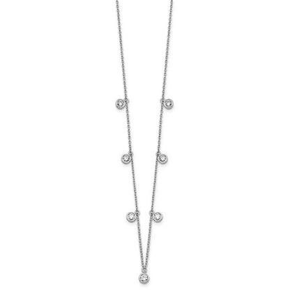 14K White Gold Lab Diamond Layering Necklace