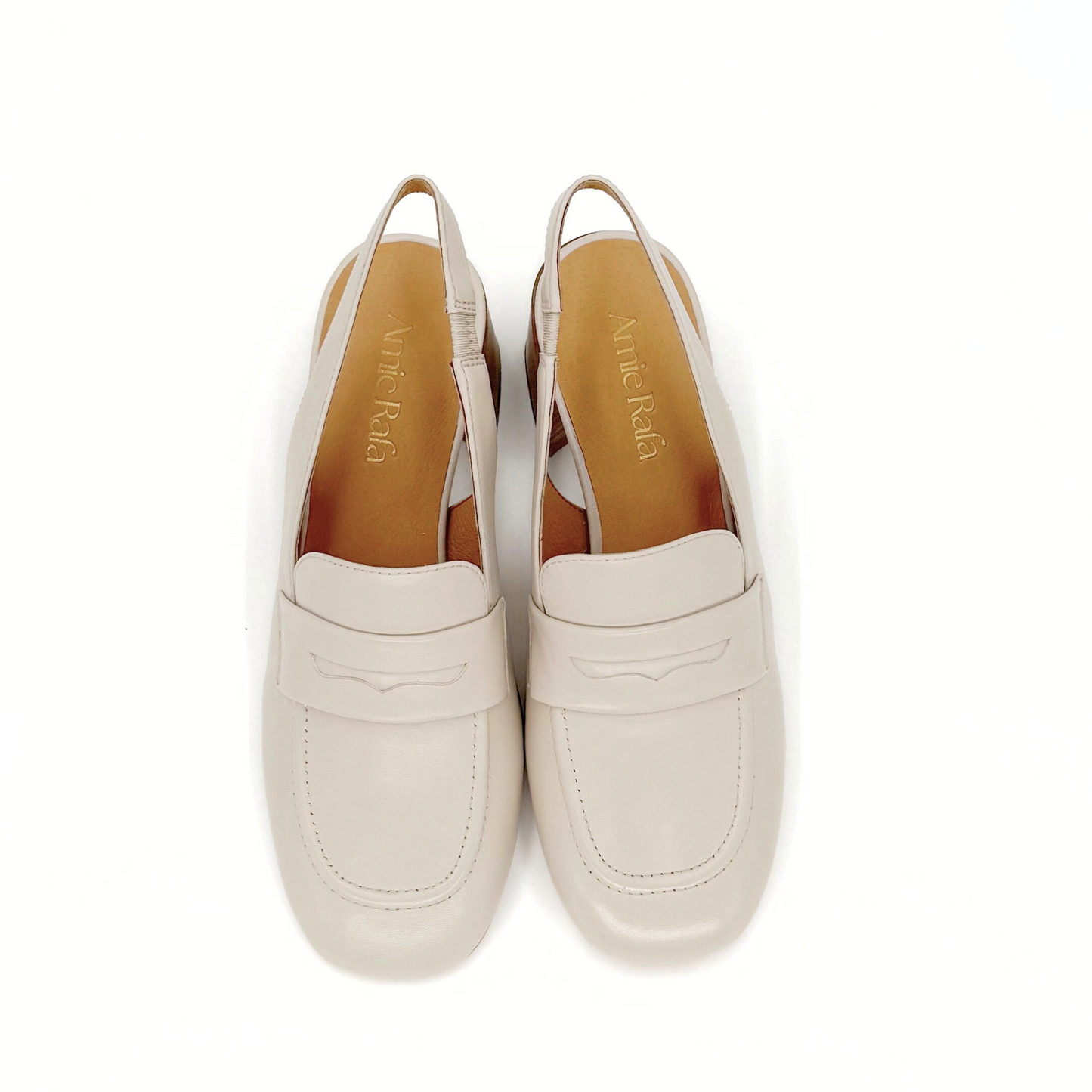 Glasgow Slingback Mules - White