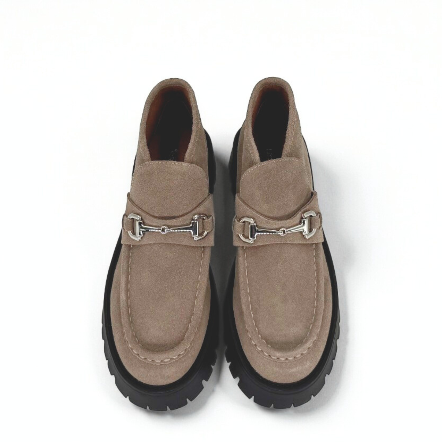 Dario Suede Horsebit Boots - Brown