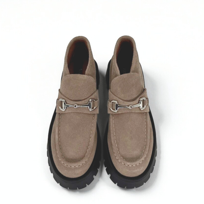Dario Suede Horsebit Boots - Brown