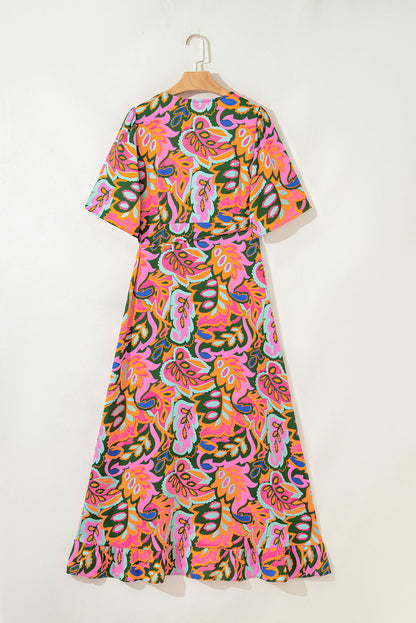 Threaded Pear Denver Short Sleeve Maxi Dress