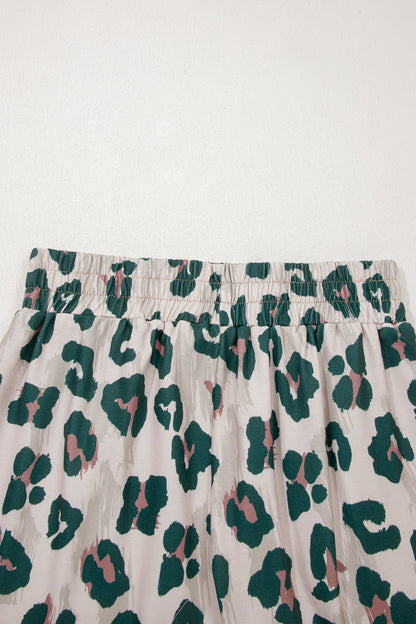 Threaded Pear Arleth Print Contrast Trim Top