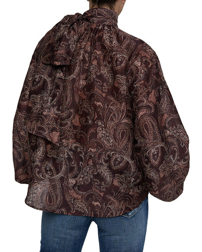 BSRT-BROWN ETCHED PAISLEY-