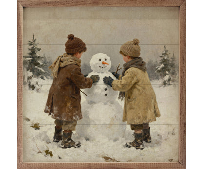 Kendrick Home Kids Building Snowman