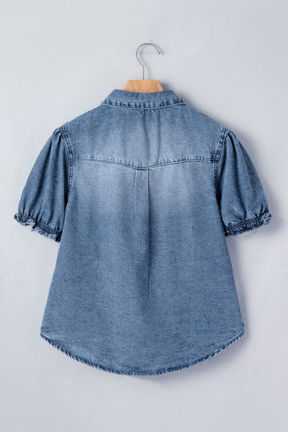 Threaded Pear Ariana Short Sleeve Snap Shirt