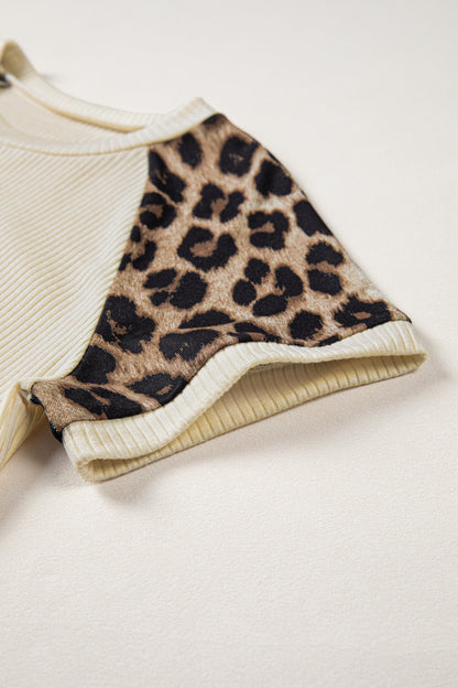Threaded Pear Keily Contrast Sleeve Loose Tee