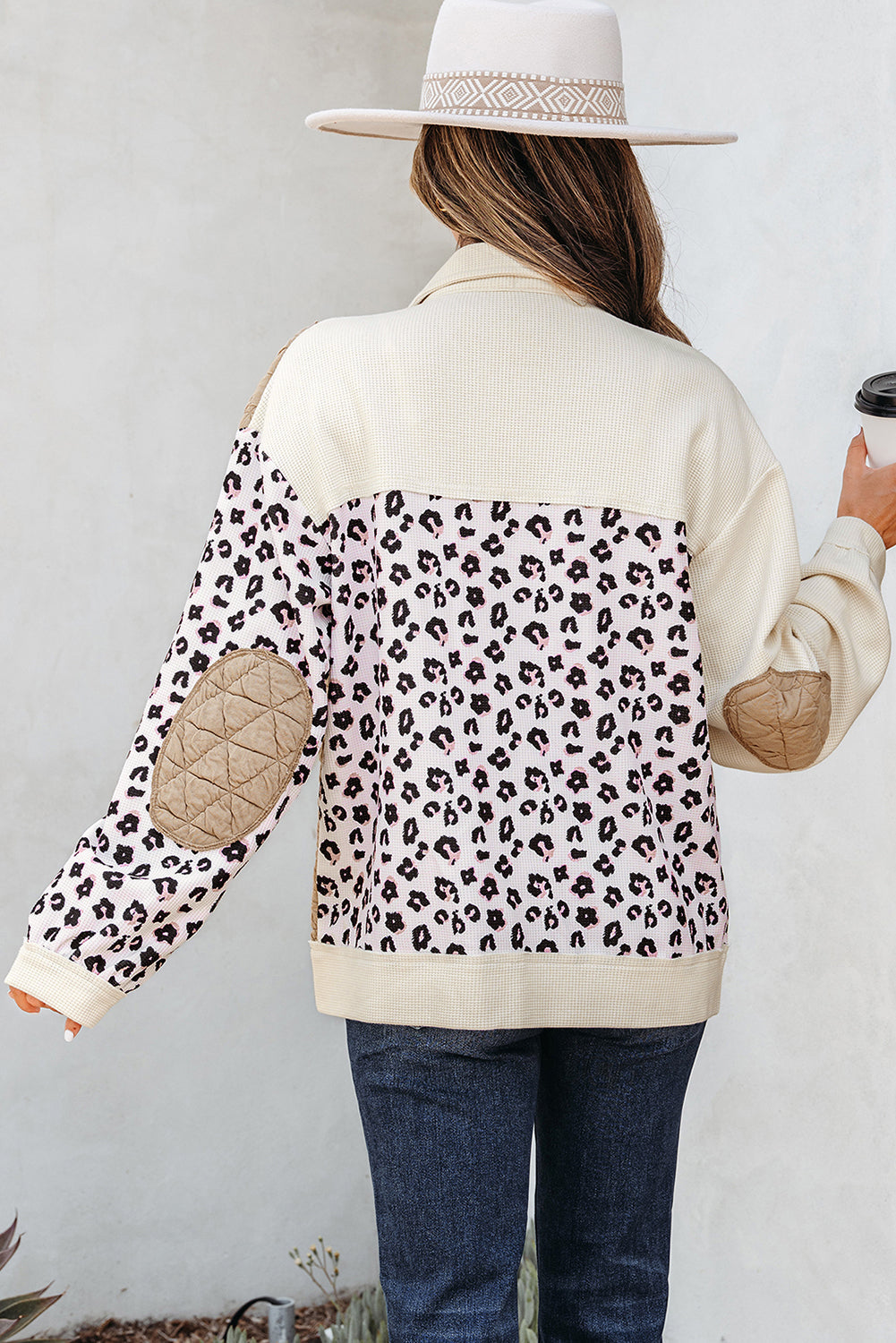 Threaded Pear Novaza Quilted Patchwork Front Jacket