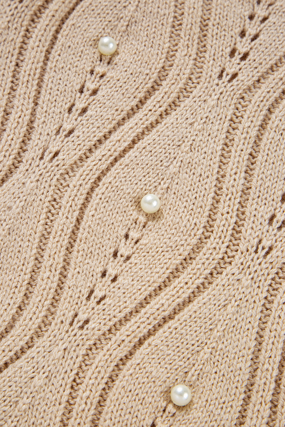 Threaded Pear Abigail Lace Patchwork Sleeve Sweater