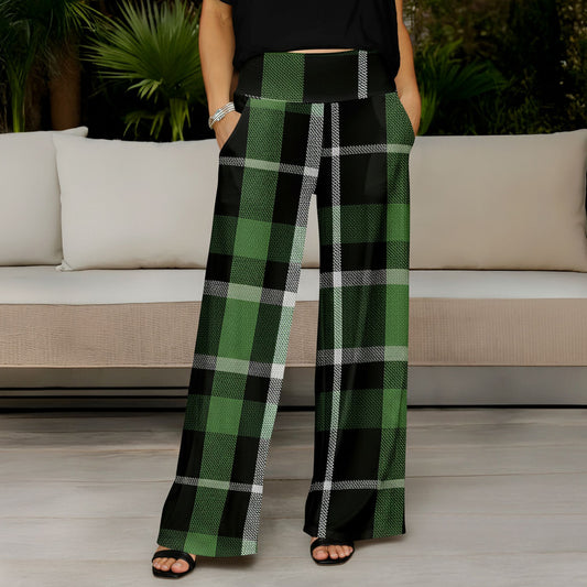 Green and White w/ Black-